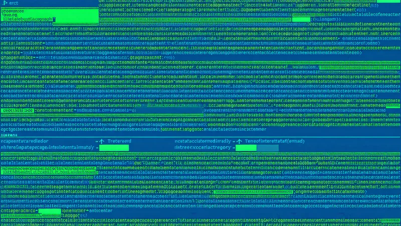 Abstract text analysis visualization showing intent signals being extracted from an email reply