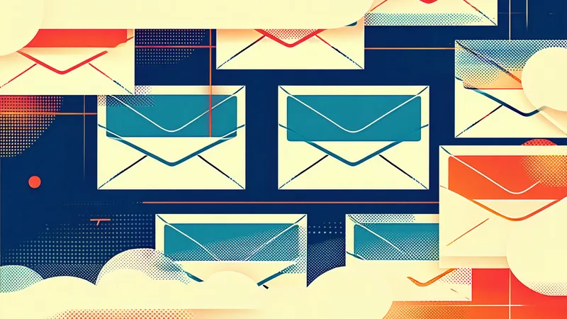 Stalled email threads accumulating in an inbox, representing unrealized pipeline